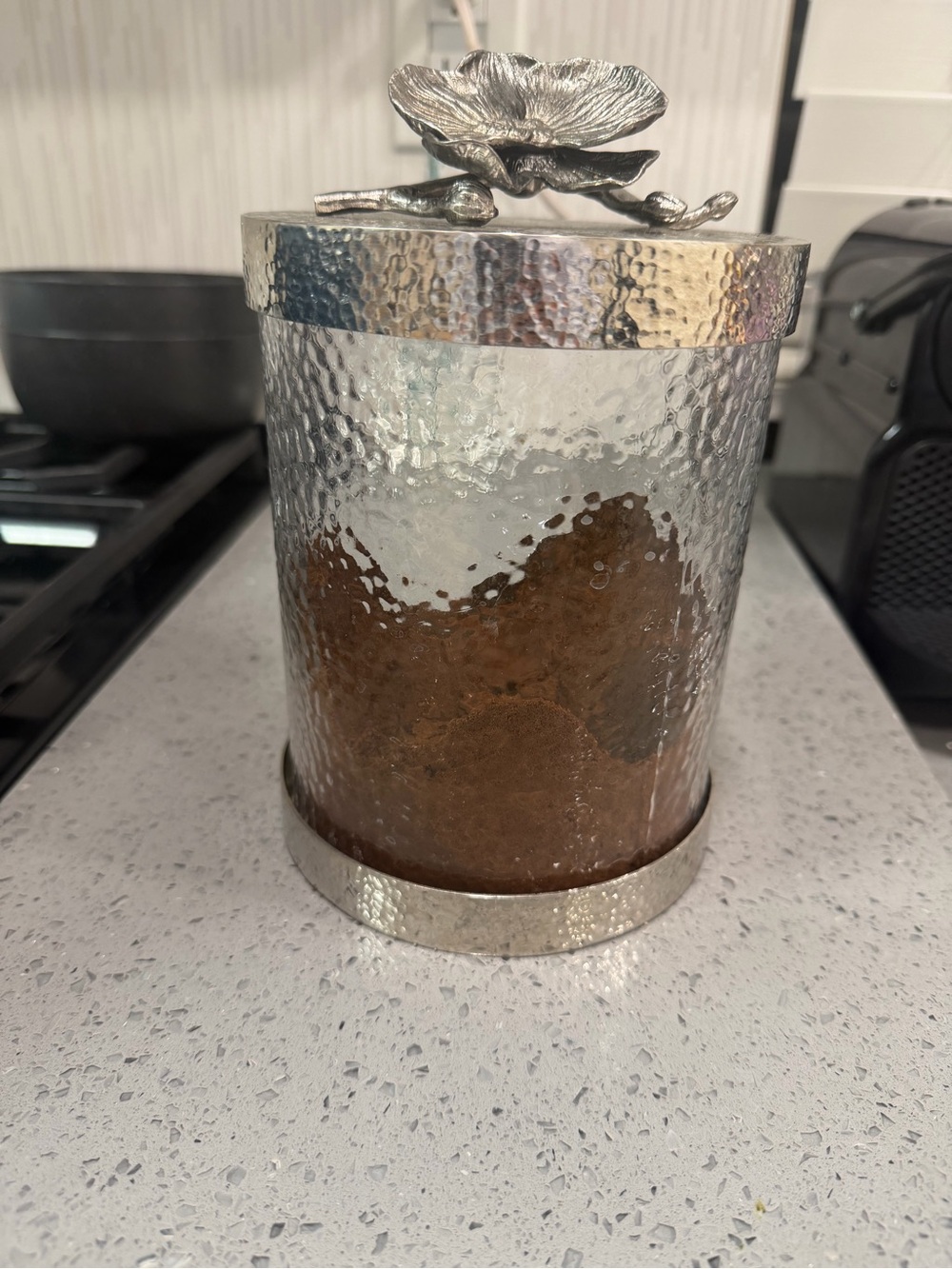 Michaele Aram black Orchid Canister